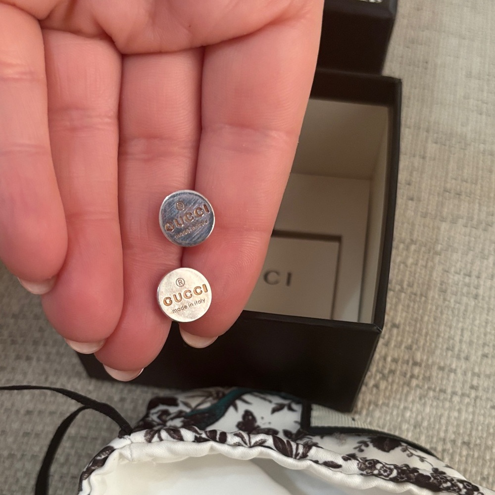 Gucci Metallic Button earrings